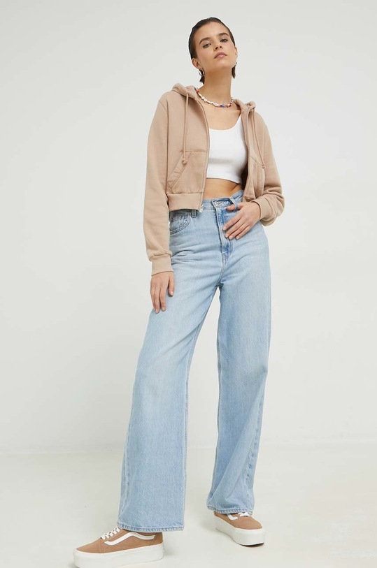 Mikina Hollister Co. KI352.3333.400 béžová SS23