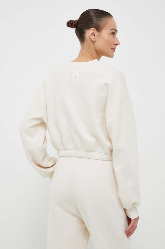 Odzież Reebok Classic bluza bawełniana Natural Dye HS4737 beżowy