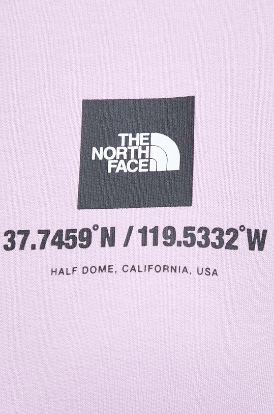 Памучен суичър The North Face NF0A826GHCP1 виолетов