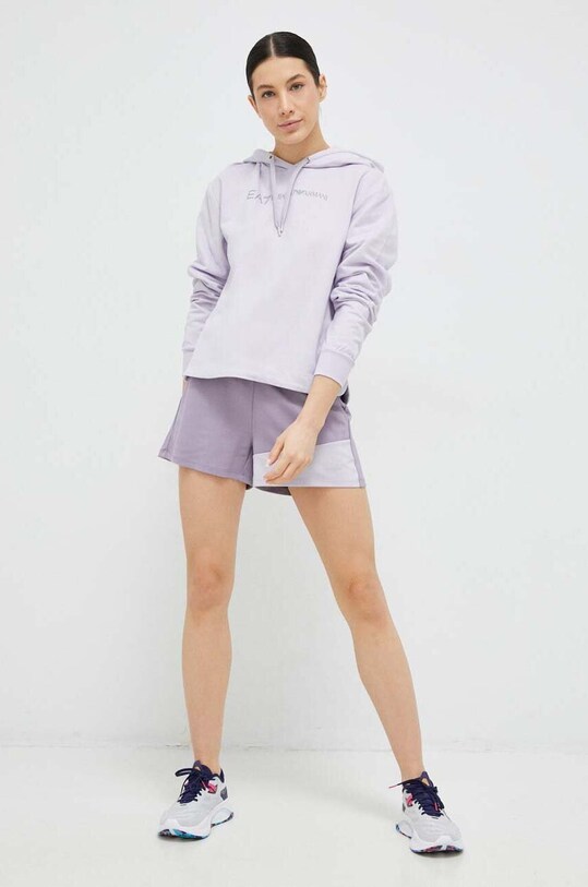 Dukserica EA7 Emporio Armani 3RTM19.TJCQZ ljubičasta SS23
