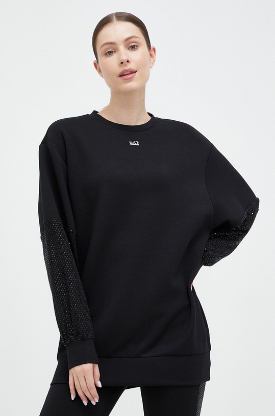 Mikina EA7 Emporio Armani černá 3RTM29.TJKRZ