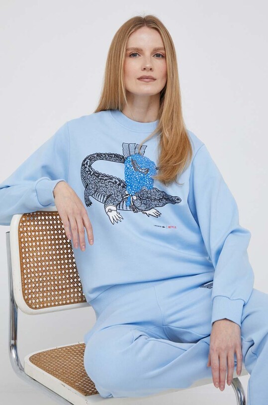 Lacoste cotton sweatshirt Lacoste x Netflix
