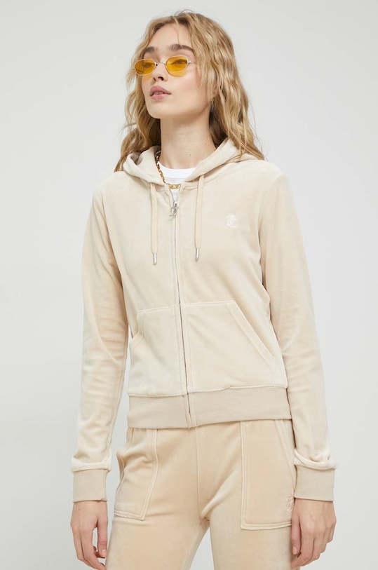 Juicy Couture bluza Robertson z kapturem beżowy JCAP176.246