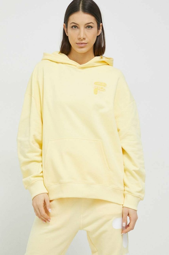 Fila bluza bawełniana żółty FAW0444