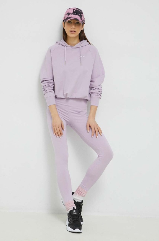 Fila bluza FAW0457 fioletowy SS23