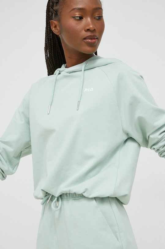 Fila bluza z kapturem turkusowy FAW0457