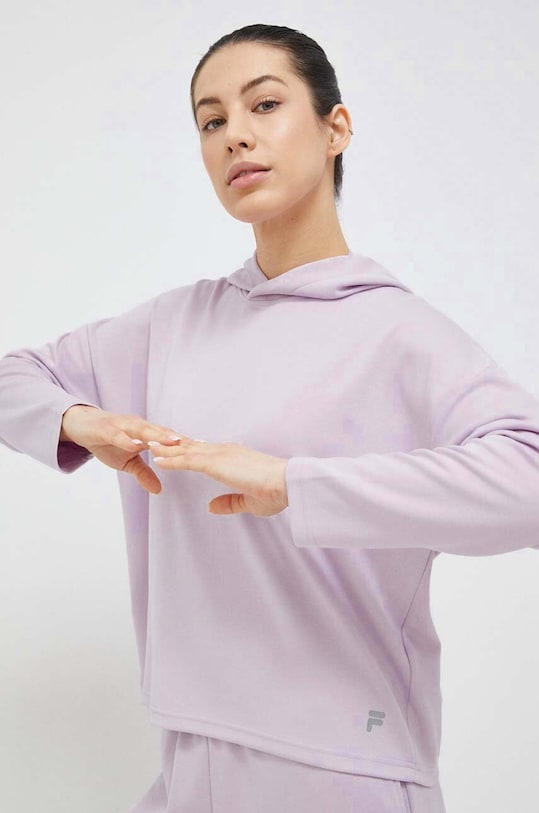 Кофта Fila Crivitz з капюшоном фіолетовий FAW0499