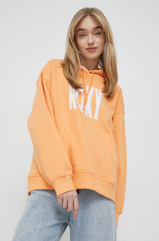 Mikina Roxy s kapucí oranžová ERJFT04698