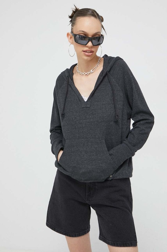 Roxy bluza z kapturem szary ERJKT03928