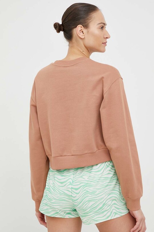 Одяг Бавовняна кофта Roxy ERJFT04670 коричневий