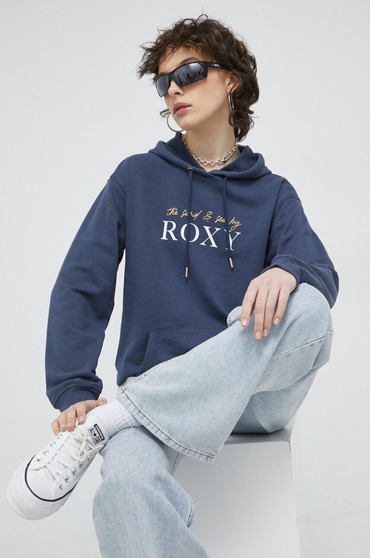 Μπλούζα Roxy με κουκούλα μπλε ERJFT04697
