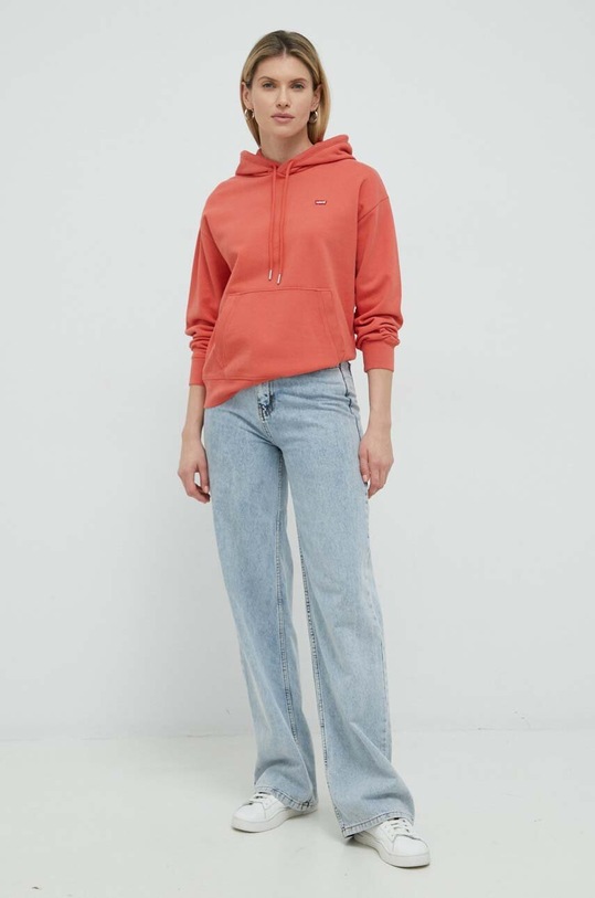 Bavlněná mikina Levi's 24693.0044 oranžová SS23