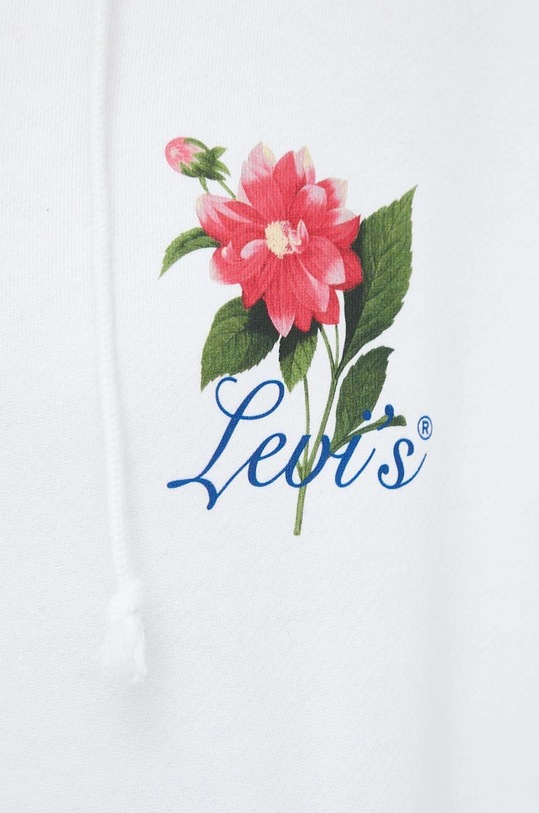 Памучен суичър Levi's A4933.0000 бял