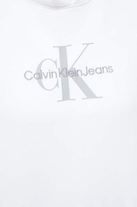 Bavlněná mikina Calvin Klein Jeans J20J220695.PPYX bílá