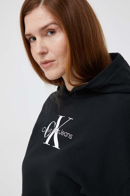Bavlněná mikina Calvin Klein Jeans černá J20J220695.PPYX