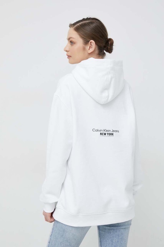 Oblečení Mikina Calvin Klein Jeans J20J221153.PPYX bílá