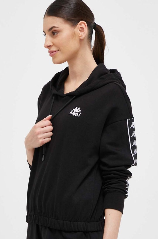 Mikina Kappa s kapucí černá 313024