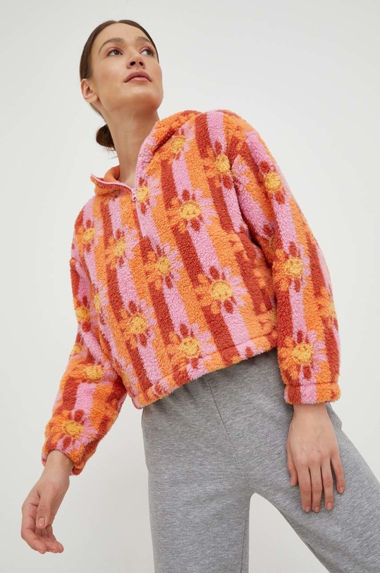 Суичър Billabong X SMILEY с качулка оранжев ABJFT00369