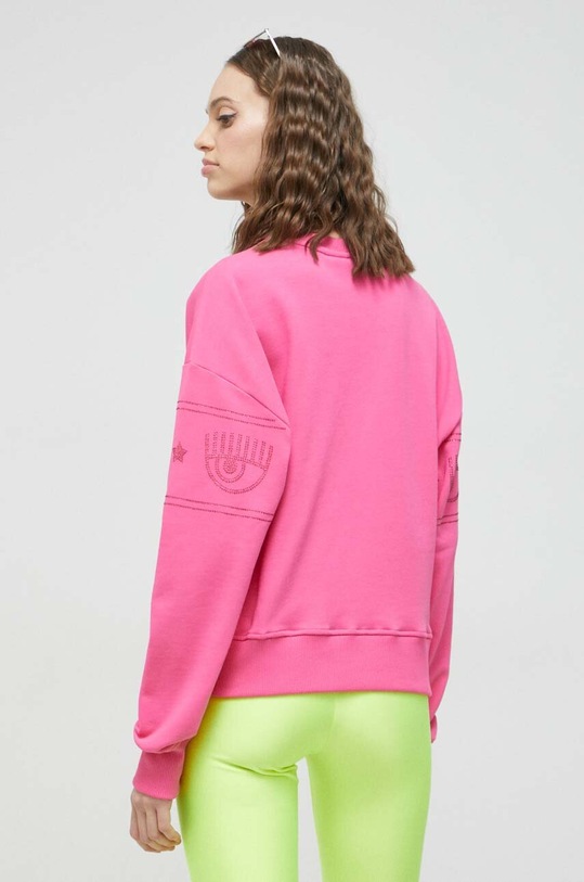 Odzież Chiara Ferragni bluza Maxi Logomania 74CBIG02 różowy