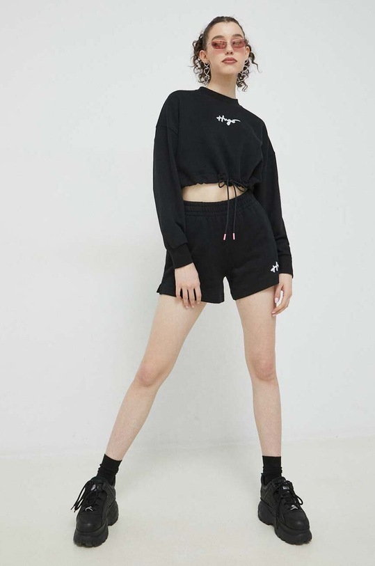 HUGO bluza bawełniana 50489094 czarny SS23