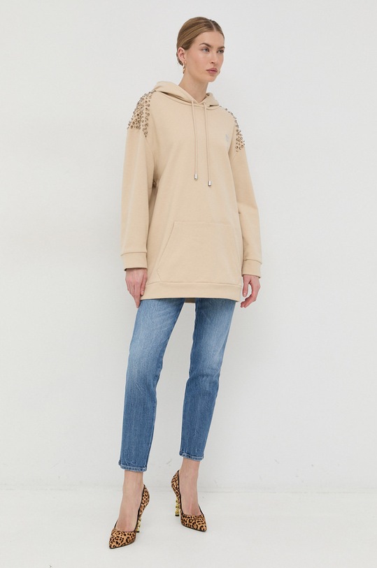 Pamučna dukserica Pinko 100375.A0L7 bež SS23