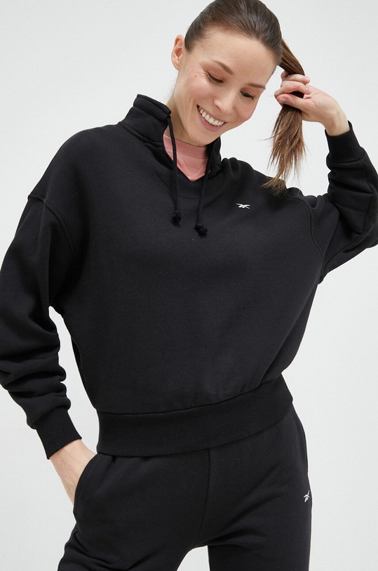 Reebok Classic bluza bawełniana bawełna czarny HS0396
