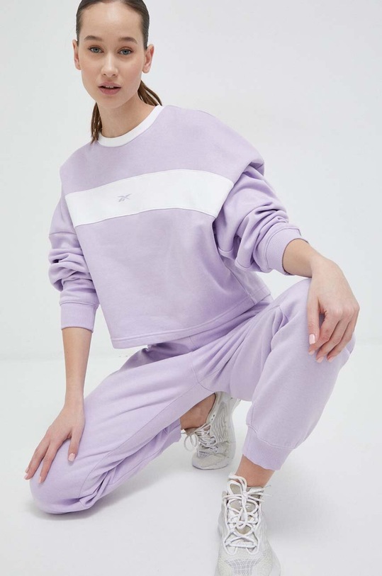 Reebok dres dzianina fioletowy HS4854