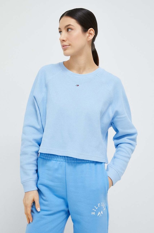 Памучен суичър Tommy Hilfiger S10S101642.PPYX син SS23