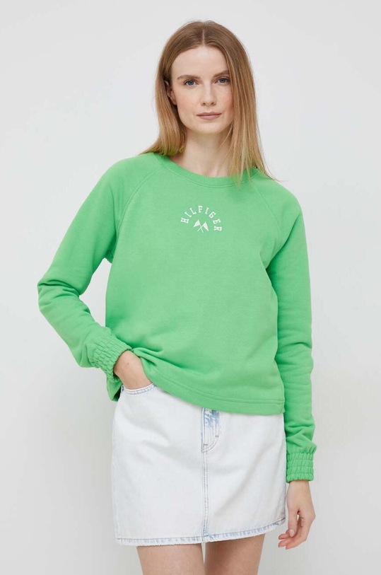 Tommy Hilfiger bluza zielony S10S101646.PPYX