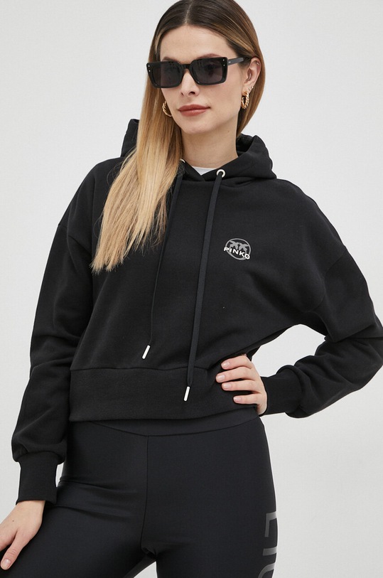 Pinko bluza bawełniana 100367.A0KN czarny SS23