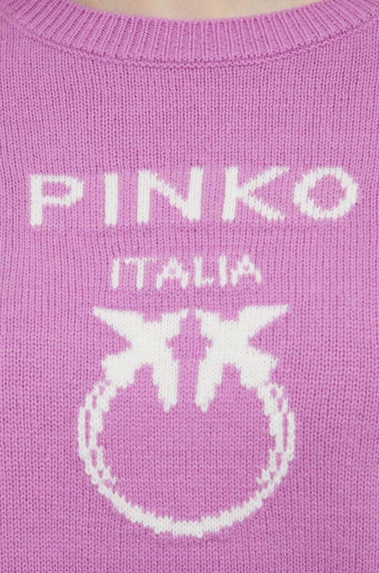 Вовняний светр Pinko 100414.Y7Z4 фіолетовий