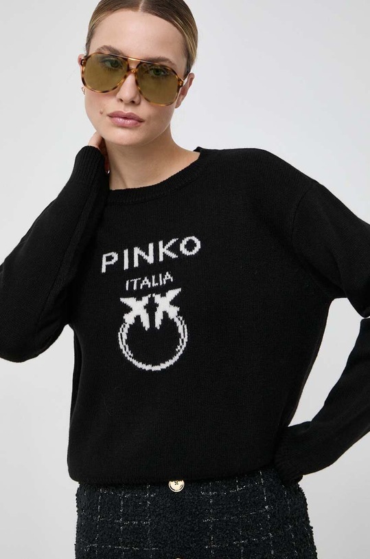 Vlněný svetr Pinko černá 100414.Y7Z4