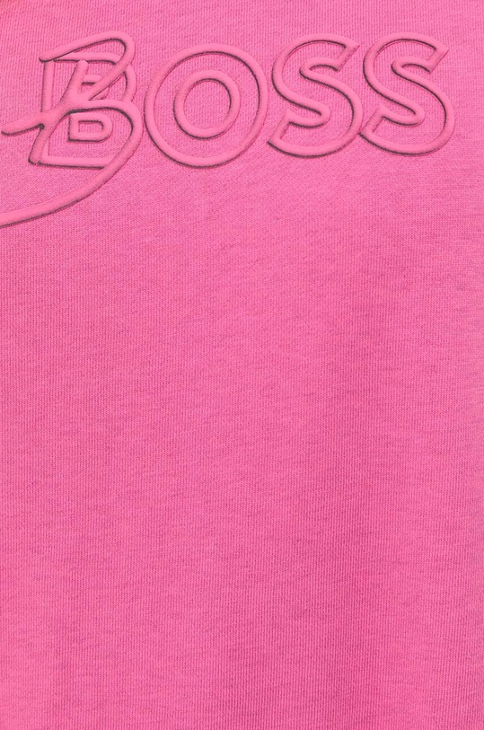 Βαμβακερή μπλούζα BOSS 50490967 ροζ