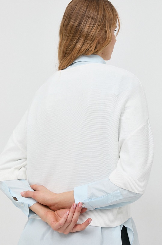 Odzież Marc O'Polo bluza bawełniana DENIM 341507362025 biały