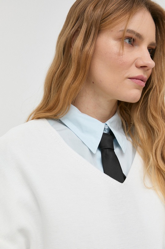 Marc O'Polo bluza bawełniana DENIM 341507362025 biały