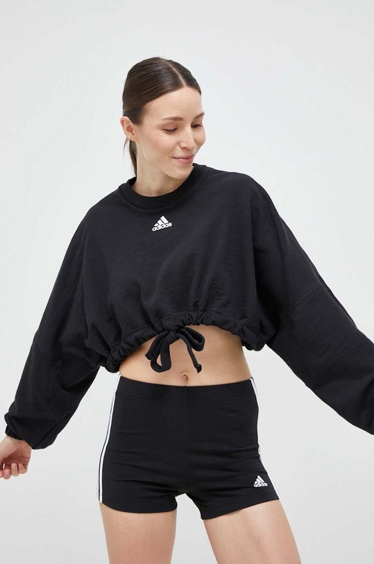 adidas bluza pozostałe czarny IC6624