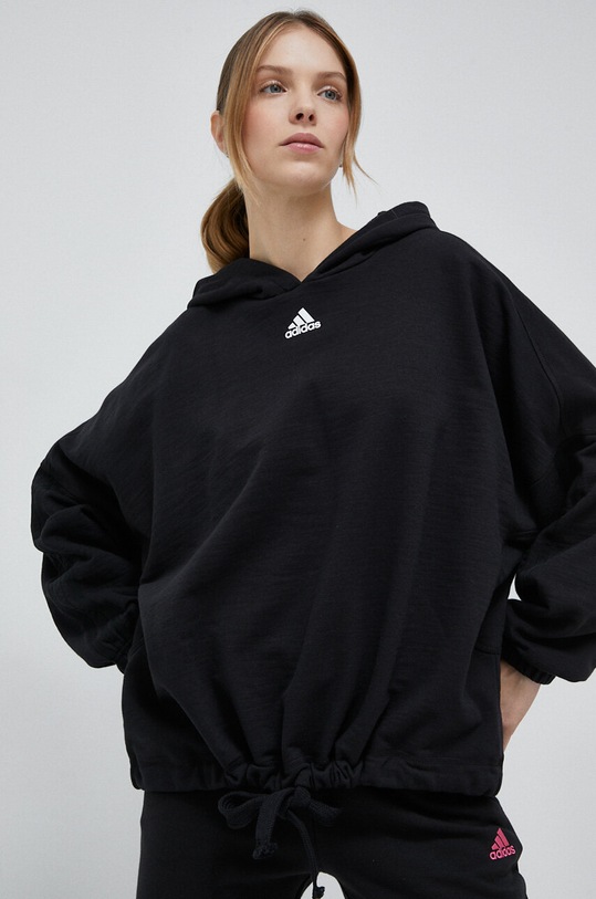 Mikina adidas s kapucí černá IC6625