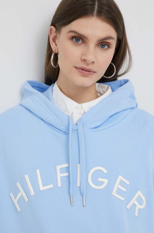Tommy Hilfiger bluza bawełniana niebieski WW0WW37797.PPYX