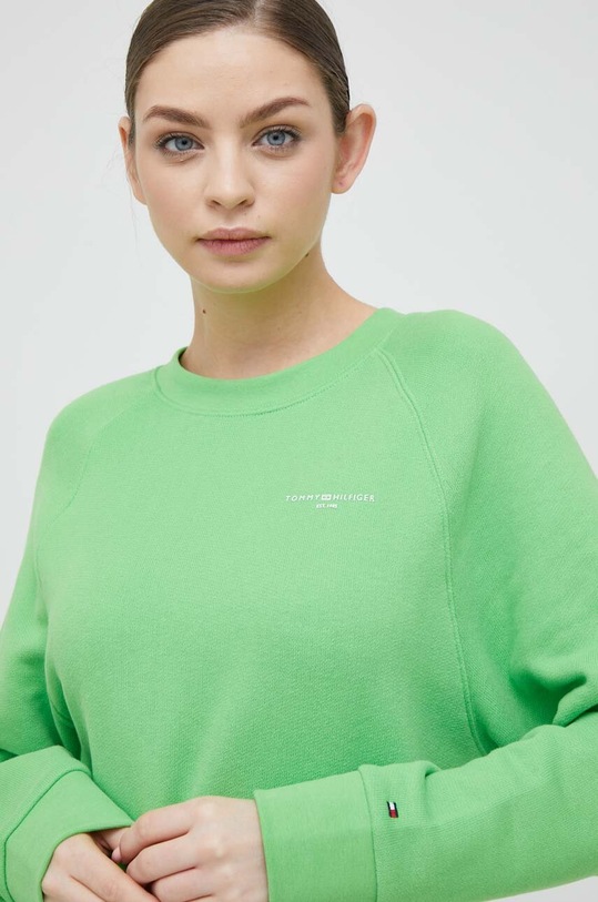 Tommy Hilfiger bluza pozostałe zielony WW0WW37798.PPYX