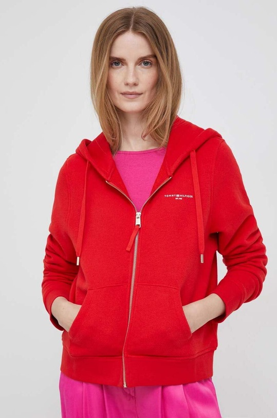 Mikina Tommy Hilfiger červená WW0WW39189.PPYX
