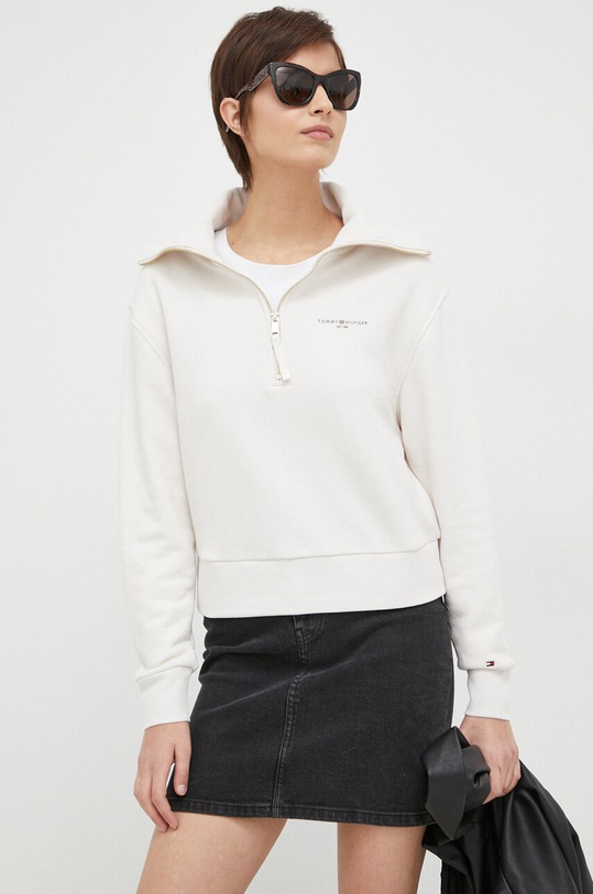 Tommy Hilfiger bluza WW0WW37795.PPYX beżowy SS23