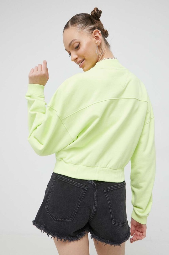 Odzież Tommy Jeans bluza bawełniana DW0DW15415.PPYX zielony