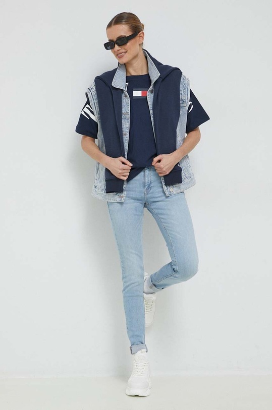Tommy Jeans bluza DW0DW15649.PPYX bleumarin SS23