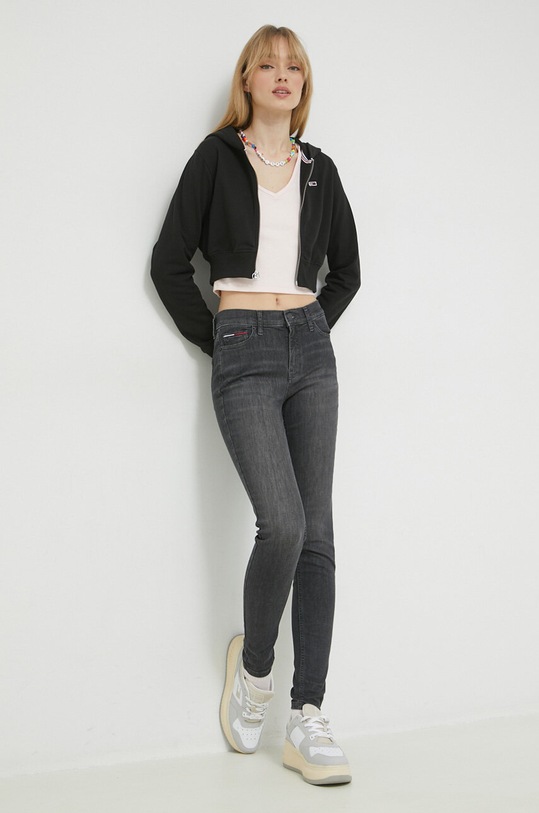Tommy Jeans bluza DW0DW15414.PPYX negru SS23