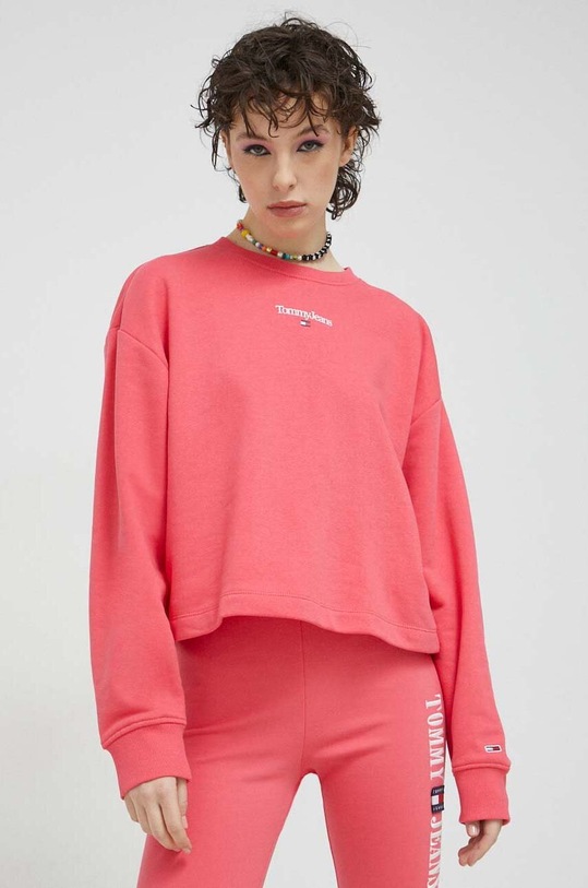 Mikina Tommy Jeans DW0DW15409.PPYX ružová SS23