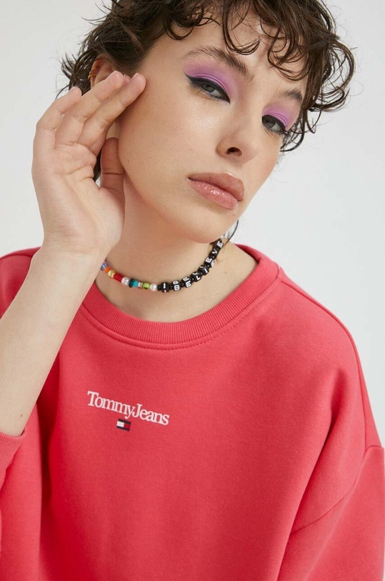 Tommy Jeans bluza różowy DW0DW15409.PPYX