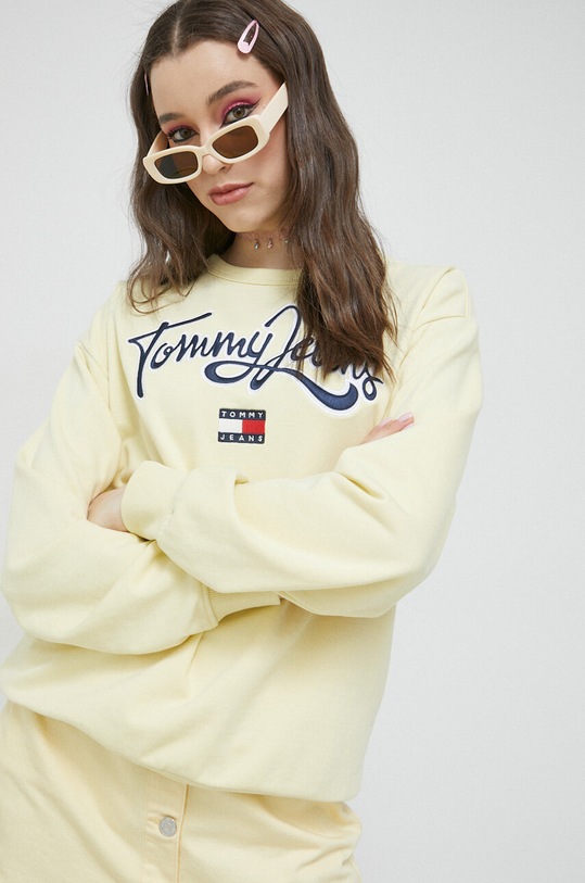 Tommy Jeans bluza DW0DW15428.PPYX galben SS23