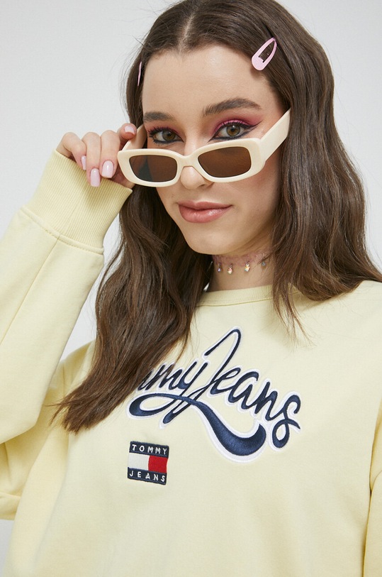 Tommy Jeans bluza galben DW0DW15428.PPYX