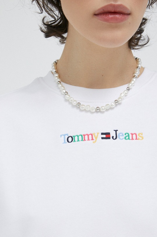 Tommy Jeans bluza biały DW0DW15648.PPYX