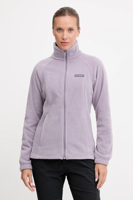 Columbia bluza sportowa Benton Springs bez kaptura fioletowy 1372111
